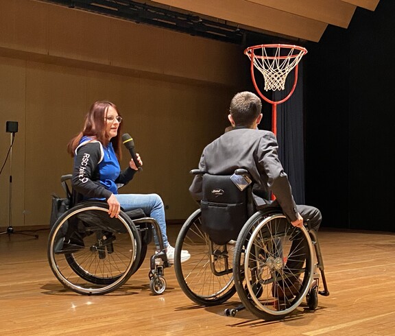 Rollstuhl-Vorführung beim Inklusionstag in Linz 2025
